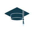 graduation cap icon vector image