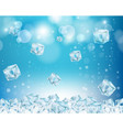 ice cube abstract background vector image