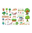patio outdoor house backyar for bbq furniture vector image vector image