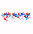 bright balloons set vector image vector image