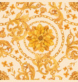 golden baroque rich luxury pattern vector image vector image