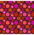 red on black doodle spiral circles seamless vector image