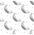 seamless pattern mystical moon with stars stars vector image vector image