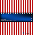 american flag card vector image vector image