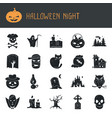 halloween modern simple retro-style vector image