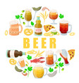 beer poster pub alcohol drink vector image