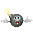 bomb character vector image vector image