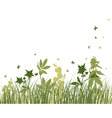 meadow silhouettes vector image