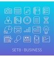 outline icons thin flat design modern line stroke vector image