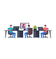 work in office vector image vector image