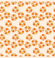 groovy summer flowers seamless pattern vector image