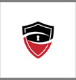 security guard logo design shield key look vector image