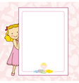 my first communion girl vector image vector image