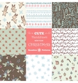 collection of cute xmas and new year doodle vector image