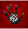 coronavirus 2019-ncov corona virus 3d icon black vector image vector image