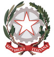 emblem of italy vector image vector image