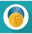 global economy design financial and money concept vector image