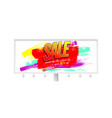 sale creative billboard for ad sales vector image vector image