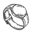 watch icon doodle hand drawn or outline icon style vector image vector image