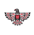 haida indian eagle vector image