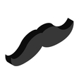 mustache isometric 3d icon vector image
