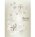 vintage floral background vector image vector image