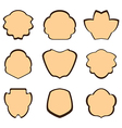 brown vintage frames - set vector image