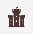 castle fortress icon vector image