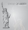new york silhouette symbol vector image vector image
