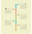 infographic timeline chart elements vector image