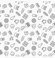 simple fast food seamless pattern vector image