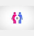 gender equality concept icon vector image