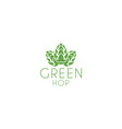 green hop logo vector image