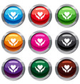 hands holding heart set 9 collection vector image vector image