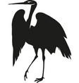 heron silhouette eps 10 vector image