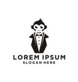 monkey logo design vector image