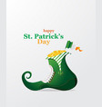 st patricks holiday greeting card poster design vector image vector image