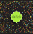 stars confetti background vector image vector image