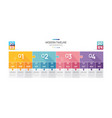 business road map timeline infographic jigsaw vector image vector image