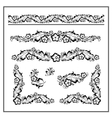 flower ornament pattern vector image vector image