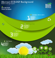 modern ecology design layout vector image vector image