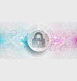protection concept protect mechanism system vector image