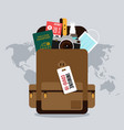 new normal lifestyle and safe travel concept vector image