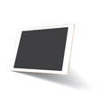 perspective tablet mockup vector image vector image