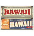 welcome to hawaii vector image vector image