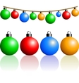 christmas balls vector image