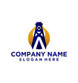 modern logo oil and gas vector image vector image