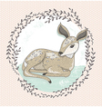 cute little deer vector image vector image