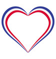 heart shape flag of france i love france vector image vector image