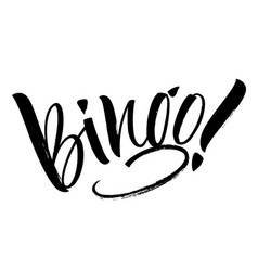Bingo lettering Royalty Free Vector Image - VectorStock